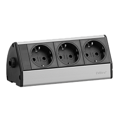 EVOline Dock DESK (3  эл. роз.), кабель 3 м, вывод провода сбоку