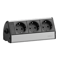EVOline Dock DESK (3  эл. роз.), кабель 3 м, вывод провода сбоку