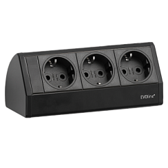 EVOline Dock DESK (3  эл. роз.), кабель 3 м, вывод провода снизу