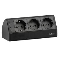 EVOline Dock DESK (3  эл. роз.), кабель 3 м, вывод провода снизу