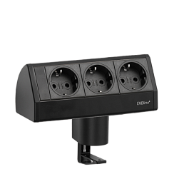 EVOline Dock DESK (3  эл. роз.), кабель 3 м, вывод провода снизу