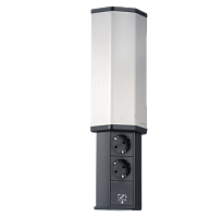 EVOline V-Port (2 эл. роз. + USB Charger), кабель 2,5м с вилкой в комплекте.