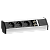 EVOline V-Dock (3  эл. роз. + 2* RJ45), Фиксированный кабель питания 2,5 м с обжатыми концевиками проводов, штепсель не приложен. С профильным креплением 100 мм.