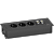 EVOline Frame Dock (3 эл. роз + 2 RJ45 Cat.6), кабель 3м с вилкой, вывод провода снизу