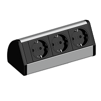 EVOline Dock DESK (3  эл. роз.), кабель 3 м, вывод провода снизу