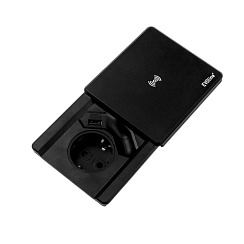Square 80 с QI (1*VDE + USB Charger), кабель 3 м