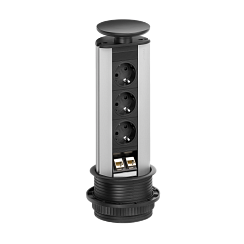 EVOline  Port (3 эл.роз. + 2* RJ45) кабель 3м