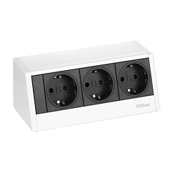EVOline R-Dock (3  эл. роз.), кабель 3 м, вывод провода снизу