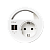 EVOline Circle80 ( 1 эл.роз.+ 2*USB Charger + разъем для вывода проводов), кабель 3 м