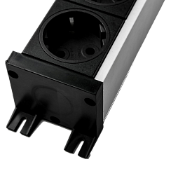 EVOline U-Dock DATA SMALL (3  эл. роз. + 2* RJ45), с монтажными креплениями