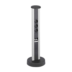 EVOline Vertical  (3  эл. роз. + 2*RJ45), кабель 3 м