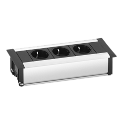 EVOline Frame Dock (3 эл. роз.), кабель 3м с вилкой, вывод провода снизу