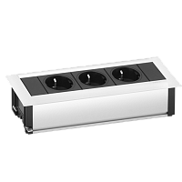 EVOline Frame Dock (3 эл. роз.), кабель 3м с вилкой, вывод провода снизу