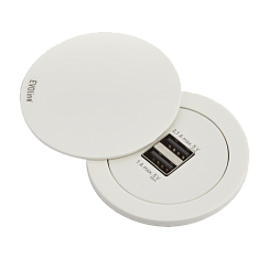 EVOline One  (2 *USB Charger type A 5V/ 2,1 A max), кабель 3 м, с крышкой