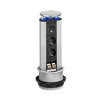 EVOline  Port (2 эл.роз. + 2* RJ45) кабель 3м,с ночной подсветкой