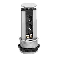 EVOline  Port (2 эл.роз. + 2* RJ45) кабель 3м