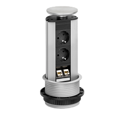 EVOline  Port (2 эл.роз. + 2* RJ45) кабель 3м