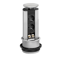 EVOline  Port (2 эл.роз. + 2* RJ45) кабель 3м
