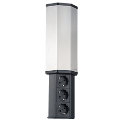 EVOline V-Port (3  эл. роз.), кабель 2,5м с вилкой в комплекте.