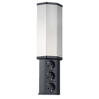 EVOline V-Port (3  эл. роз.), кабель 2,5м с вилкой в комплекте.