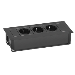 EVOline Frame Dock (3 эл. роз.), кабель 3м с вилкой, вывод провода снизу