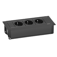 EVOline Frame Dock (3 эл. роз.), кабель 3м с вилкой, вывод провода снизу