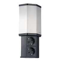 EVOline V-Port (2  эл. роз.), кабель 2,5м с вилкой в комплекте.