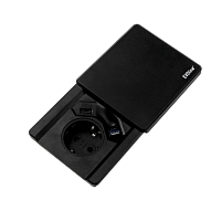 Square 80 без QI (1*VDE + USB Charger + 1RJ45), кабель 3 м
