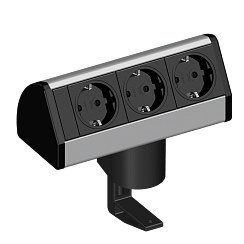EVOline Dock DESK (3  эл. роз.), кабель 3 м, вывод провода снизу
