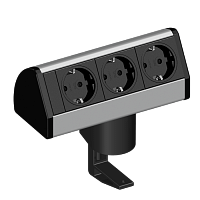 EVOline Dock DESK (3  эл. роз.), кабель 3 м, вывод провода снизу