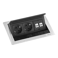 EVOline  FlipTop Push Data (2 эл. роз. + 2 RJ45 Cat.6), кабель 3м